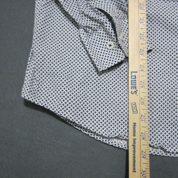 Steel & Jelly Button Up Shirt Men's L Gray Blue Button Down Long Sleeve - Picture 7 of 11
